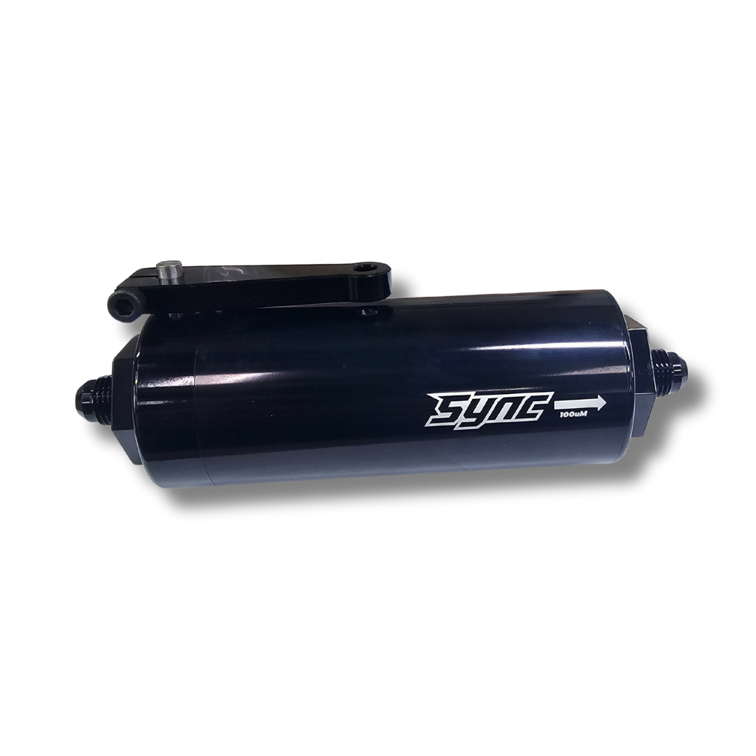 FUEL FILTER WITH BALL VALVE SHUT OFF [100 MICRON]