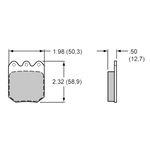 BRAKE PAD PAIR - WILWOOD DYNAPRO TITANIUM OR STEEL