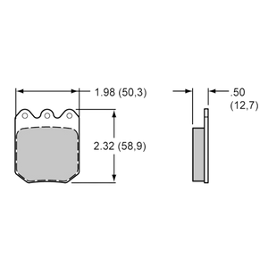 BRAKE PAD PAIR - WILWOOD DYNAPRO TITANIUM OR STEEL