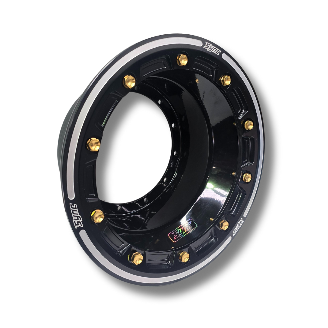 WHEEL HALF - WITH BEADLOCK & MUDCOVER BLACK