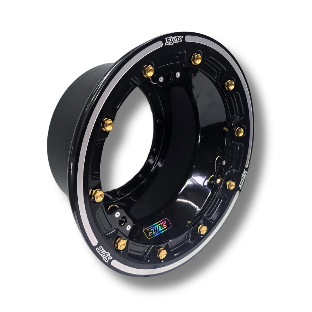 WHEEL HALF - WITH BEADLOCK & MUDCOVER BLACK