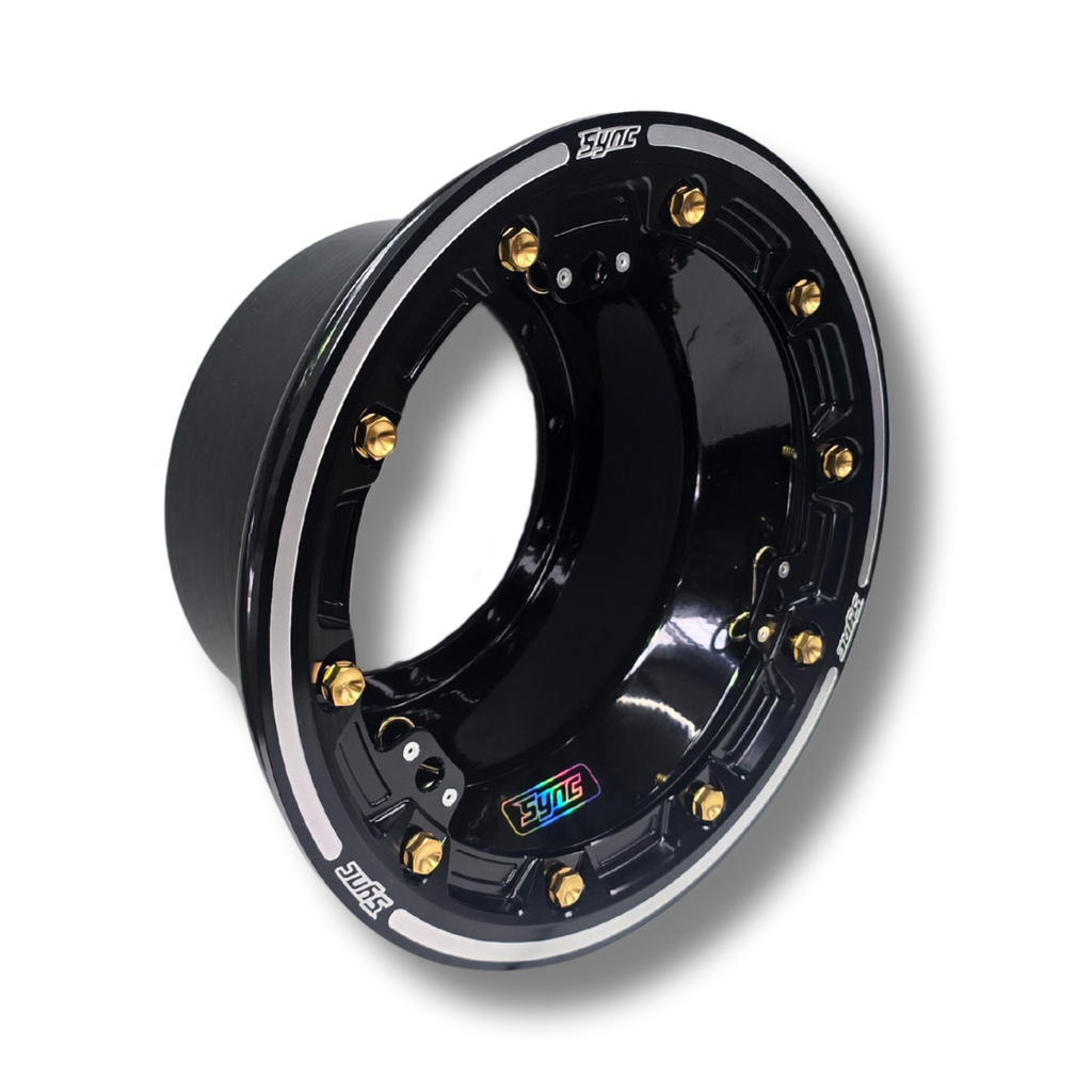 WHEEL HALF - WITH BEADLOCK & MUDCOVER BLACK