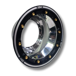 WHEEL HALF - WITH BEADLOCK & MUDCOVER POLISHED